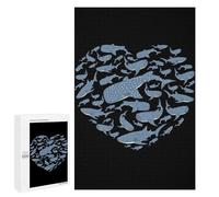 1000 PCS Puzzles pour Adolescents Underwater Whale Shark Puzzle pour Adultes : Jeu De Rapidité Manuelle pour Anniversaire, Noël 1000 PCS