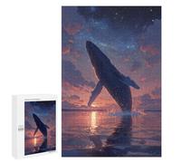 1000 PCS Puzzles pour Adolescents Whale Watching at Sunset-1 Puzzles pour Adultes - Jeu Difficile Et Stimulant À Compléter - Jouets De Jeu Stimulants 1000 PCS