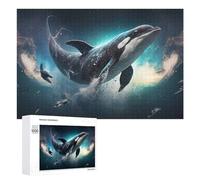 1000 PCS Puzzles pour Adolescents Whale Watching in Space Puzzles pour Adultes Jouets Anti-Stress Défi Difficile Cadeaux Et Anniversaires Uniques 1000 PCS