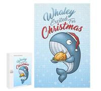 1000 PCS Puzzles pour Adolescents Whaley Christmas Whale Puzzle, Jouet, Décoration Murale, Difficile, Original, Cadeaux d'anniversaire Et De Noël 1000 PCS