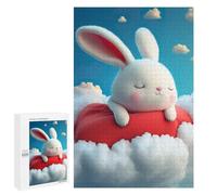1000 PCS Puzzles pour Adolescents White Rabbit Dreaming Puzzles pour Adultes Et Familles : Les Jeux Améliorent La Mémoire Et Stimulent Le Cerveau