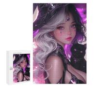 1000 PCS Puzzles pour Adolescents Witch with Black Cat Puzzles pour Adultes - Jeu Difficile Et Stimulant À Compléter - Jouets De Jeu Stimulants 1000 PCS