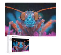 1000 PCS Puzzles pour Adultes A Insect Lit by Neon Light Puzzles pour Adultes, Jouet, Décoration Murale, mais Amusant Et Humoristique, Interaction Parent-Enfant 1000 PCS