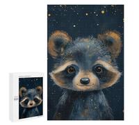 1000 PCS Puzzles pour Adultes, Cadeaux Cute Whimsical Raccoon Puzzle, Jeux De Détente, Vacances À La Maison, Passe-Temps, Cadeau d'anniversaire, Cadeaux, 1000 PCS