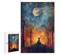 1000 PCS Puzzles pour Adultes, Cadeaux Moonlit Fox Dreams Puzzle, Jeux De Détente, Vacances À La Maison, Passe-Temps, Cadeau d'anniversaire, Cadeaux, 1000 PCS