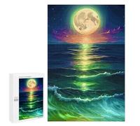 1000 PCS Puzzles pour Adultes, Cadeaux Moonlit Ocean Waves Puzzle, Jeux De Détente, Vacances À La Maison, Passe-Temps, Cadeau d'anniversaire, Cadeaux, 1000 PCS