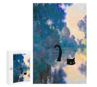 1000 PCS Puzzles pour Adultes CAI in Autumn Lake Monet Analyse Et Logique du Jeu De Puzzle Familial Interaction Parent-Enfant 1000 PCS