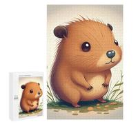 1000 PCS Puzzles pour Adultes Capybara Animal Cute Analyse Et Logique du Jeu De Puzzle Familial Interaction Parent-Enfant 1000 PCS