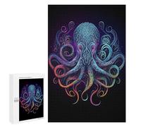 1000 PCS Puzzles pour Adultes Colorful Kraken Octopus Puzzles pour Adultes, Jouet, Décoration Murale, mais Amusant Et Humoristique, Interaction Parent-Enfant 1000 PCS