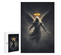 1000 PCS Puzzles pour Adultes Dark Angel with Sword Art Print Puzzle pour Adolescents Cadeau d'anniversaire Difficile Et Stimulant Cadeaux d'anniversaire Et De Noël Uniques 1000 PCS