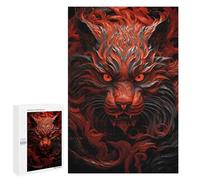 1000 PCS Puzzles pour Adultes Fierce Red Tiger Analyse Et Logique du Jeu De Puzzle Familial Interaction Parent-Enfant 1000 PCS