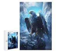 1000 PCS Puzzles pour Adultes Frozen Eagle in Ice World Analyse Et Logique du Jeu De Puzzle Familial Interaction Parent-Enfant 1000 PCS