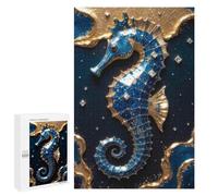 1000 PCS Puzzles pour Adultes Gold Seahorse Kintsugi Analyse Et Logique du Jeu De Puzzle Familial Interaction Parent-Enfant 1000 PCS