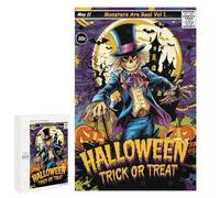 1000 PCS Puzzles pour Adultes Halloween Scarecrow Comic Cover Analyse Et Logique du Jeu De Puzzle Familial Interaction Parent-Enfant 1000 PCS