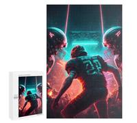 1000 PCS Puzzles pour Adultes Neon Gridiron Dreams Puzzle Anti-Stress, Jouet Cadeau pour Femmes, Difficile Et Stimulant 1000 PCS