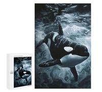1000 PCS Puzzles pour Adultes Orca in The Ocean Painting Puzzle pour Adultes - Jouets À Monter Soi-même - Découpe De Précision - Cadeaux Uniques pour Anniversaire Et Noël 1000 PCS