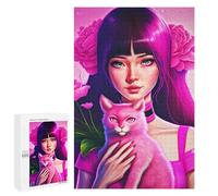 1000 PCS Puzzles pour Adultes Pink Beautiful Analyse Et Logique du Jeu De Puzzle Familial Interaction Parent-Enfant 1000 PCS