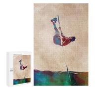1000 PCS Puzzles pour Adultes Pole Vault Watercolor Art Analyse Et Logique du Jeu De Puzzle Familial Interaction Parent-Enfant 1000 PCS