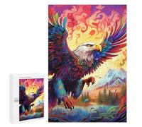 1000 PCS Puzzles pour Adultes Puzzle Colorful Eagle Artwork-1 Jeux Relaxants Puzzle Une Œuvre d'art Cadeaux De Noël Et d'anniversaire 1000 PCS