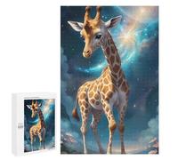 1000 PCS Puzzles pour Adultes Puzzle Giraffe in Fantasy Land Jeux Relaxants Puzzle Une Œuvre d'art Cadeaux De Noël Et d'anniversaire 1000 PCS