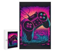 1000 PCS Puzzles pour Adultes Puzzle Neon Gaming Controller Art Jeux Relaxants Puzzle Une Œuvre d'art Cadeaux De Noël Et d'anniversaire 1000 PCS