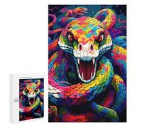 1000 PCS Puzzles pour Adultes Puzzle Rainbow Serpent Artwork Jeux Relaxants Puzzle Une Œuvre d'art Cadeaux De Noël Et d'anniversaire 1000 PCS