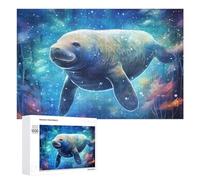 1000 PCS Puzzles pour Adultes Puzzle Whale in Enchanted Ocean Jeux Relaxants Puzzle Une Œuvre d'art Cadeaux De Noël Et d'anniversaire 1000 PCS