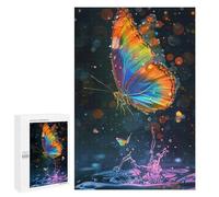 1000 PCS Puzzles pour Adultes Rainbow Butterfly Splash Puzzle pour Adolescents Cadeau d'anniversaire Difficile Et Stimulant Cadeaux d'anniversaire Et De Noël Uniques 1000 PCS