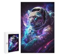 1000 PCS Puzzles pour Adultes Space Leopard Astronaut Puzzle pour Adolescents Cadeau d'anniversaire Difficile Et Stimulant Cadeaux d'anniversaire Et De Noël Uniques 1000 PCS