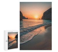 1000 PCS Puzzles pour Adultes Sunset Beach Scènes Puzzle pour Adultes Jouets Anti-stress Une œuvre D'art Dur Et difficile 1000 PCS