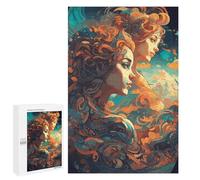 1000 PCS Puzzles pour Adultes Zodiac Sign Gemini Analyse Et Logique du Jeu De Puzzle Familial Interaction Parent-Enfant 1000 PCS