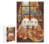 1000 PCS Puzzles Pour Les Adolescents Ghost Couple Cozy Automne Puzzle Pour Adultes Famille Jeux Coupe De Précision Difficile Et Difficile 1000 PCS