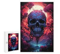 1000 PCS Puzzles Spooky Skull Forest Puzzles pour Adultes Améliorent La Mémoire Défi Éducatif Jouets Jeux Éducatifs 1000 PCS