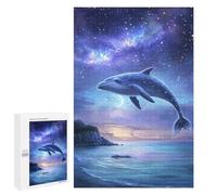 1000 PCS Puzzles Whale in Starry Sky-2 Puzzles pour Adolescents : Amusants Et Humoristiques ! Chaque Pièce Est Unique - Jouets Éducatifs