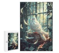 1000 PCS Puzzles Whispering Feathers A Magical Library Scene -1 Puzzles pour Adultes Améliorent La Mémoire Défi Éducatif Jouets Jeux Éducatifs 1000 PCS