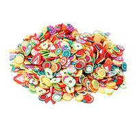 1000 Pcs/Sac 3d En Pâte Polymère Tranches Minuscule Fimo Fruit Roue Nail Art Bricolage Designs Décorations Roue Nail Art