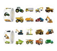 1000 Pcs Scrapbooking Accessoires Autocollant PC Portable, Gommettes Excavator Car Autocollants Récompense,Stickers Gommettes Autocollantes pour Carnets, Journaux, Décorations De Sacs Cadeaux