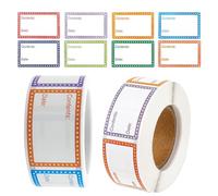 1000 Pcs Tiquettes Autocollantes 2 Rouleaux détachables Autocollantes