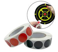 1000/Pcs tir pour cible 19mm noir/rouge cible plâtres tir cible plâtres autocollant Bullseye alésage tir accessoires kaki foncé