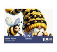 1000 Pièce Abeille Jeu Éducatif Abeille Puzzle Adulte Cadeau Stimulant Puzzle Difficile Décoration Familiale Parfait pour Les Soirées De Jeu 38x26cm/1000pcs