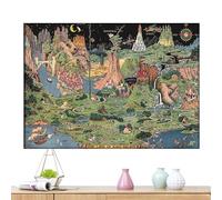 1000-Piece Adult Puzzle, Glitter Landscape Jigsaw, Brain Teaser for Women and Men, Vibrant Artistic Design, Family Entertainment Game, Home Office Decor for Holidays and Parties