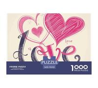 1000 Pièce Amour Puzzle Familial Puzzle Adulte Défi Jouets Puzzle Difficile Illustration - Premium Parfait pour Les Soirées De Jeu 70x50cm/1000pcs