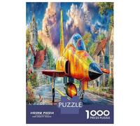 1000 Piece Avions d'attaque Jigsaw Puzzle Jeu Difficile pour Les Village Puzzle Décoration De La Maison Idées Cadeaux pour Adultes 38x26cm/1000pcs