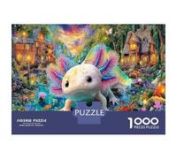 1000 Piece Axolotl Fantaisie Jigsaw Puzzle Jeu Difficile pour Les Animaux rares Monstres Puzzle Jouet Éduchatif Idées Cadeaux Aux Adultes Et Enfants 70x50cm/1000pcs