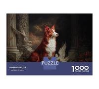 1000 Piece Collie frontière Jigsaw Puzzle Jeux D'intelligence Chien de Compagnie Mignon Puzzles Décoration Intérieure Divertissement Créatif Aux Adultes Et Enfants 70x50cm/1000pcs