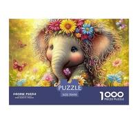 1000 Pièce éléphant Puzzle Familial Puzzle Adulte Défi Jouets Puzzle Difficile Activité Familiale Parfaite Parfait pour Les Soirées De Jeu 70x50cm/1000pcs