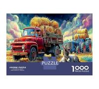 1000 Piece Fantasie de l'âne Jigsaw Puzzle Jeu Difficile pour Les Camions et tracteurs Puzzles Art Déco Idées Cadeaux pour Adultes Et Enfants À Partir De 12 Ans 70x50cm/1000pcs