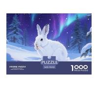 1000 Pièce Faune Sauvage Jeu Éducatif Lapin Puzzle Adulte Cadeau Stimulant Puzzle Difficile Illustration - Premium Parfait pour Les Soirées De Jeu 70x50cm/1000pcs