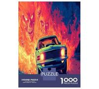 1000 Piece feu démon Jigsaw Puzzle Jeux D'intelligence Voyage au Purgatoire Puzzle Jouet Éduchatif Divertissement Créatif Aux Adultes Et Enfants 38x26cm/1000pcs