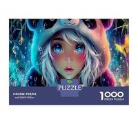 1000 Piece Fille Panda Jigsaw Puzzle Jeu Difficile pour Les Le trésor National de la Chine Puzzle Jouet Éduchatif Idées Cadeaux Aux Adultes Et Enfants 38x26cm/1000pcs